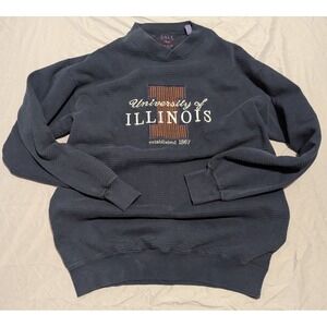 University Of Illinois Fighting Illini Vintage Sweatshirt Medium Galt Crew Tag